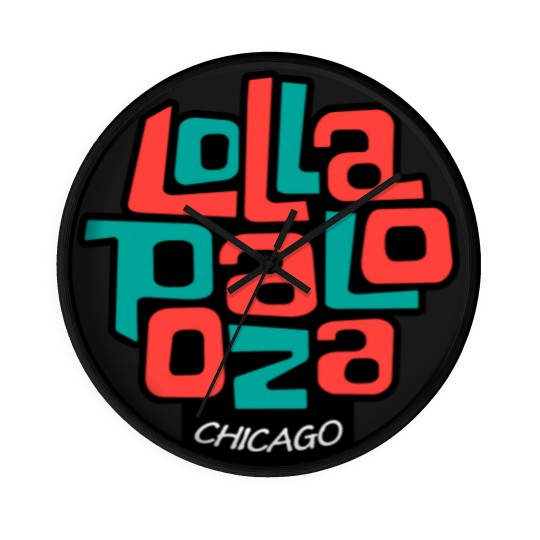 Discover Lollapalooza Chicago Music Festival Wall Clocks