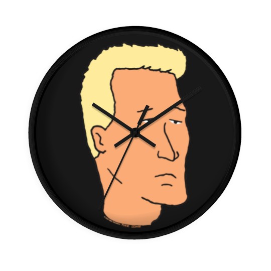 Discover king of the hill boomhauer simple portrait Wall Clocks