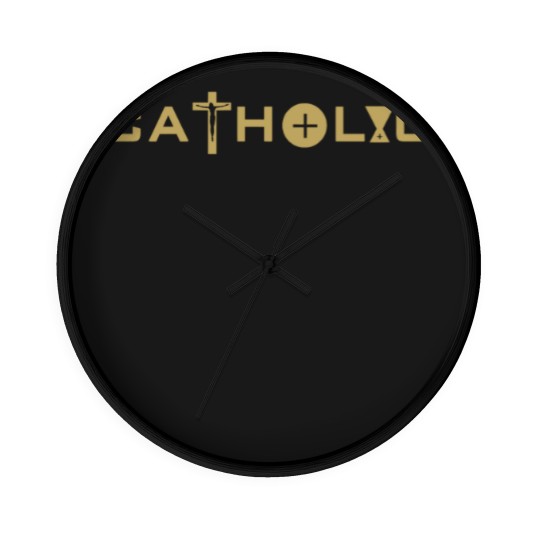 Discover Catholic in Gold - Catholic - Wall Clocks