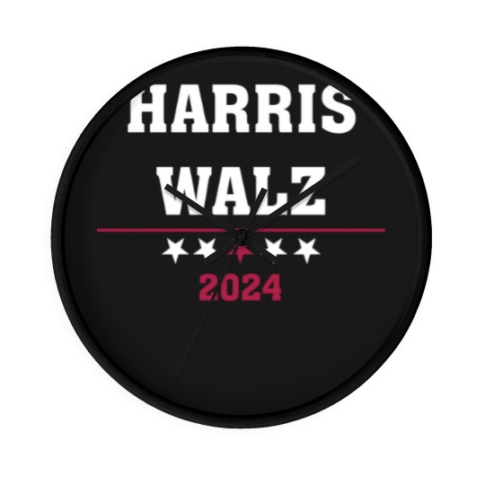 Discover Kamala Harris Tim Walz 2024 ,Democrat VP Vice President USA Election Wall Clocks