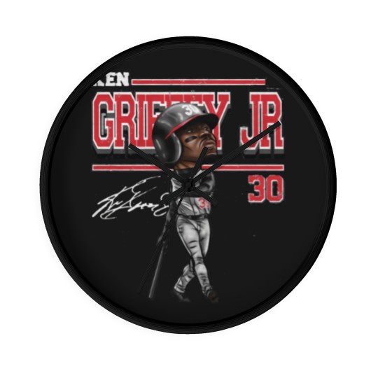 Discover Ken Griffey Jr. Cartoon - Ken Griffey Jr - Wall Clocks