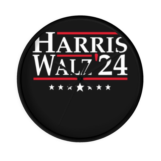 Discover Harris Walz 2024 Wall Clocks | Vote Kamala Wall Clocks | Wall Clocks | Wall Clocks