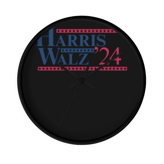 Discover Harris Walz Wall Clocks, Kamala Harris Walz Wall Clocks, Kamala Harris Rally Wall Clocks