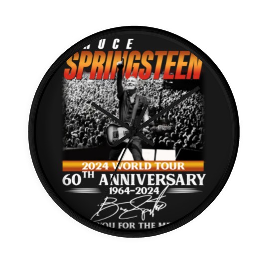 Discover Bruce Springsteen 2024 Tour Wall Clocks, Bruce Springsteen 60th Anniversary Wall Clocks