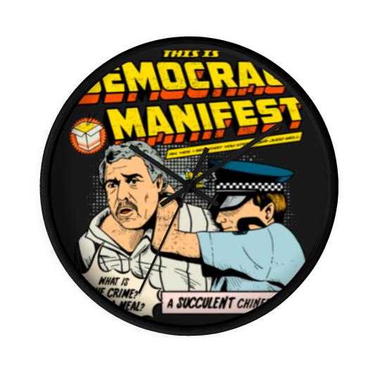 Discover This Is Democracy Manifest Iconic Wall Clocks | I See You Know Your Judo Well