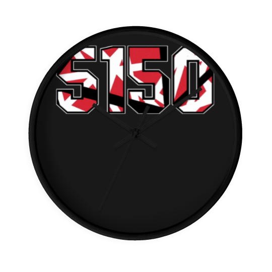 Discover 5150 E  V  H Guitar Inspired Illustration Wall Clocks