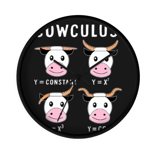 Discover Cowculus Funny Math Math Geometry Teacher Math Lover Wall Clocks