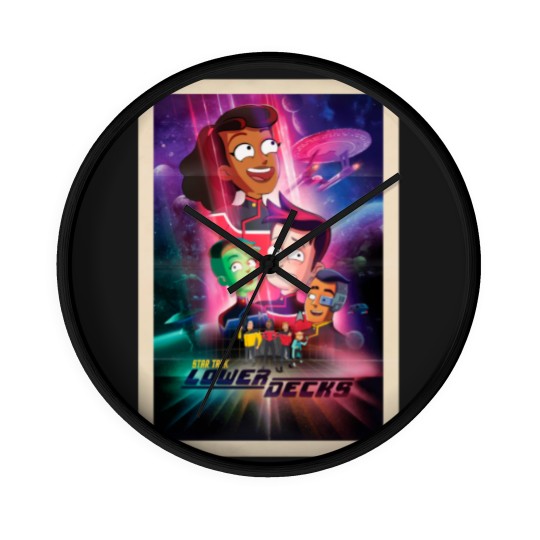 Discover Lower Decks Ensign Group Galactic Poster Wall Clocks