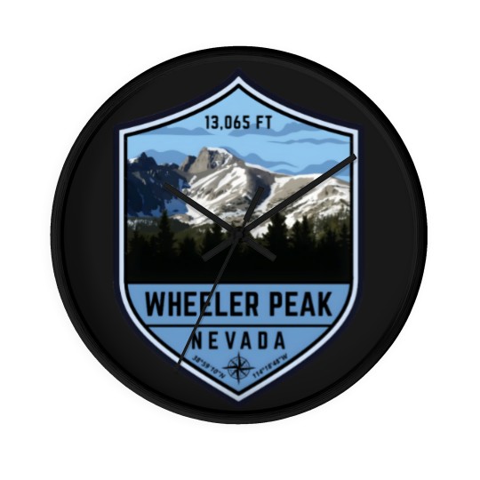 Discover Wheeler Peak In Nevada Wall Clocks