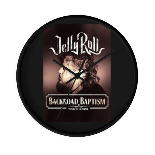 Discover Backroad Baptism Tour, Jelly Roll Tour, Jelly Roll Wall Clocks