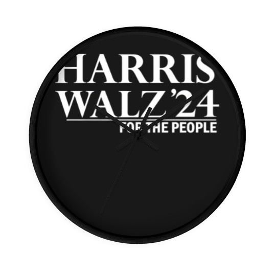 Discover Harris Walz 2024 Wall Clocks Wall Clocks, Kamala Harris Wall Clocks, Tim Walz