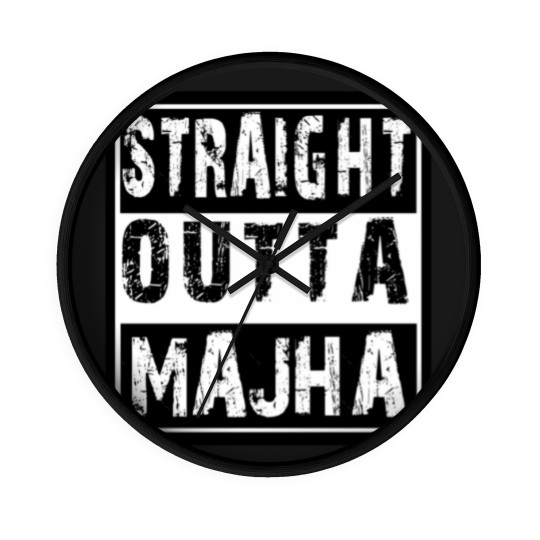 Discover Straight Outta Majha Wall Clocks