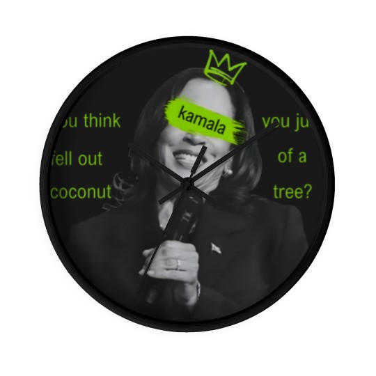 Discover kamala harris brat Wall Clocks, kamala charli xcx brat Wall Clocks, kamala meme Wall Clocks