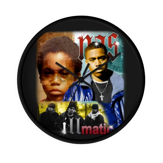 Discover Nas - Illmatic Wall Clocks