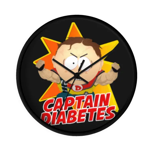 Discover SouthPark Captain Diabetess Scott Malkinson Wall Clocks
