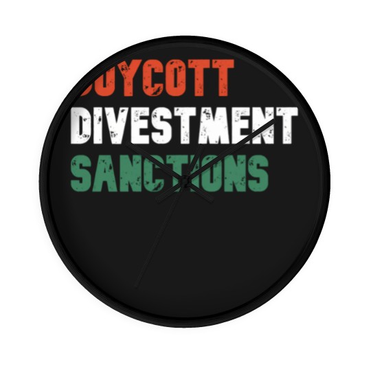 Discover Bds (Boycott Divestment Sanctions) Wall Clocks