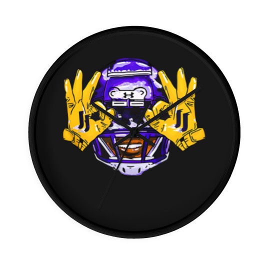 Discover Justin Jefferson Vikings Football  Minnesota Football Gift Fan Wall Clocks S-3XL