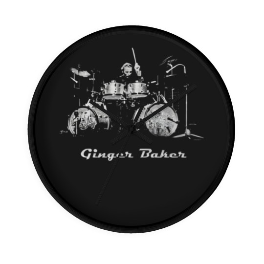 Discover Ginger Baker gift for drummer Wall Clocks