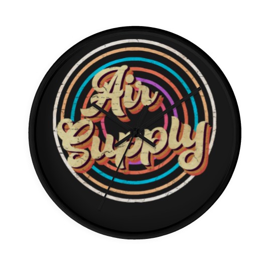 Discover vintage circle line color Air Supply Wall Clocks