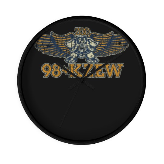Discover KZEW 98 Dallas 1973  classique Wall Clocks