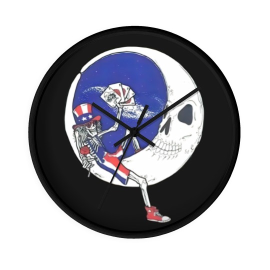 Discover grateful company dead, grateful music dead, grateful band dead, grateful skull dead, grateful jerry dead garcia, grateful retro dead, grateful art dead, grateful funny dead, grateful vintages dead, bear, logo, trendings, cute christmas, meme Wall Clocks