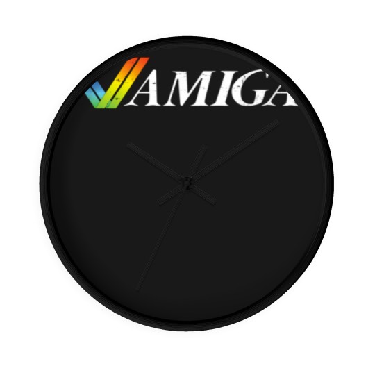 Discover Commodore Amiga - Retro logo Wall Clocks