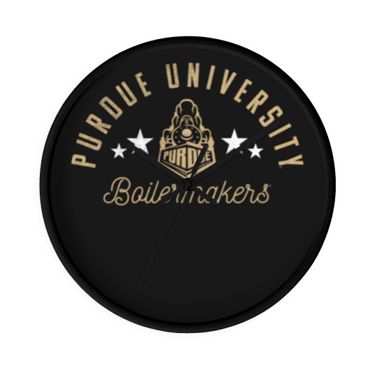Discover purdue university boilermakers logo Wall Clocks