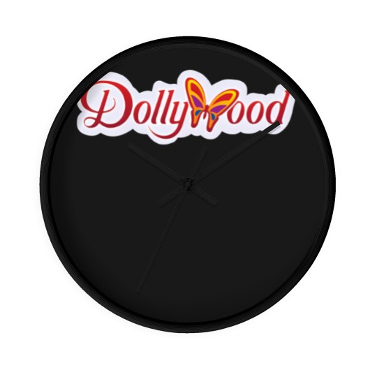 Discover Dollywoods logo Wall Clocks