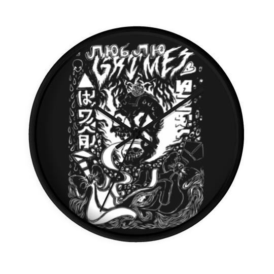 Discover Grimes Visions Inverted Occult Wall Clocks