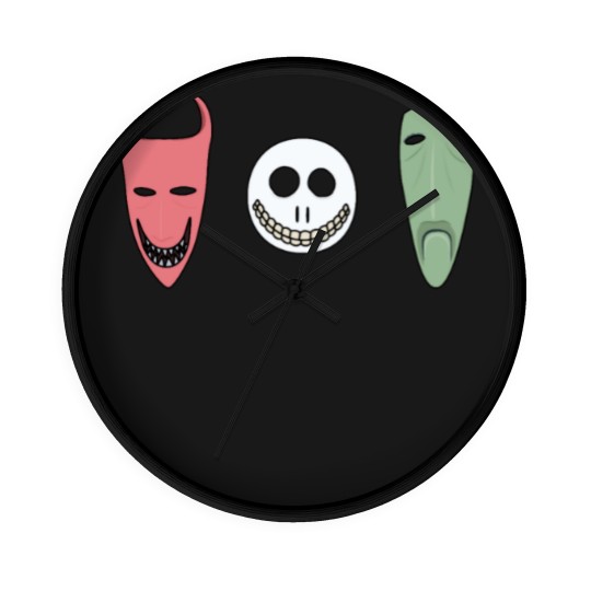 Discover Lock, Shock and Barrel Masks Wall Clocks