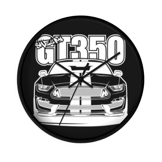 Discover Shelby GT350 - Black Print Wall Clocks