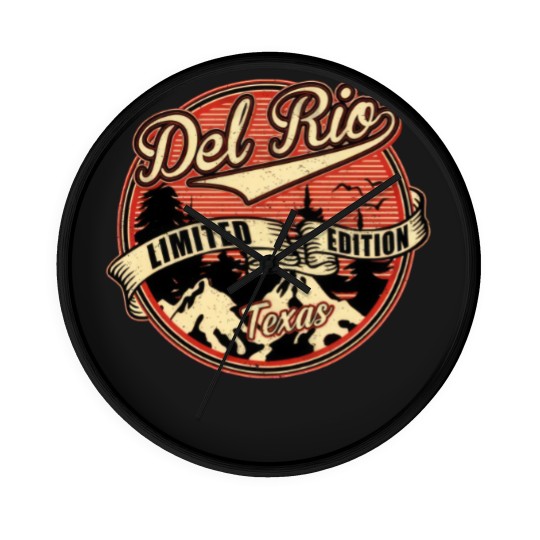 Discover I Love Del Rio Texas Retro Vintage  - Del Rio Texas - Wall Clocks