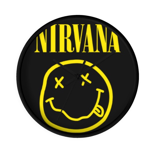 Discover Nirvanaa Yellow Smiley Wall Clocks