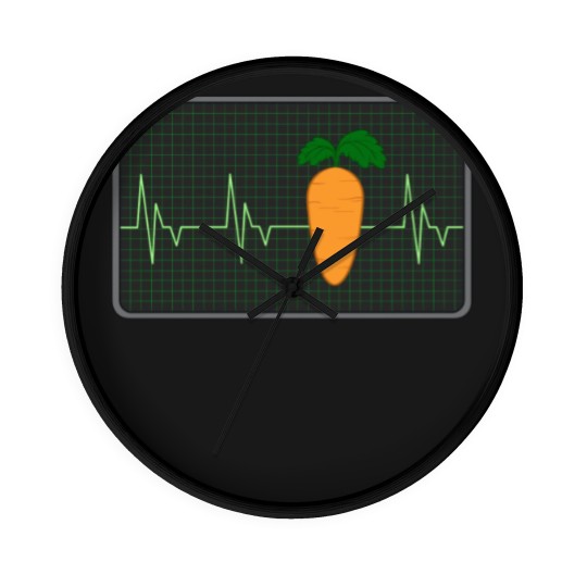 Discover Carrot Hearbeat Cool Carrot Design Wall Clocks