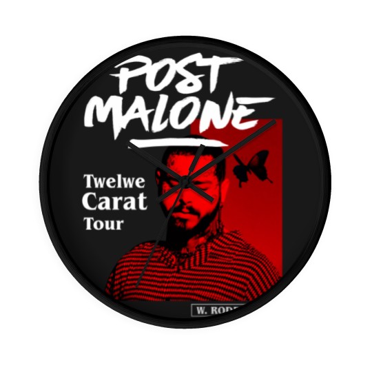 Discover Post Malone Vintage Graphic Wall Clocks, Post Malone Wall Clocks, Post Malone Merch, Post Malone Graphic Wall Clocks