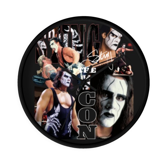 Discover Sting Wrestling Wall Clocks Freakin Wrestler Retro Vintage Wall Clocks