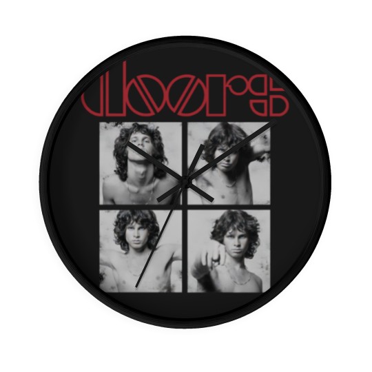 Discover The Doors: Jim Morrison Boxes Black Wall Clocks