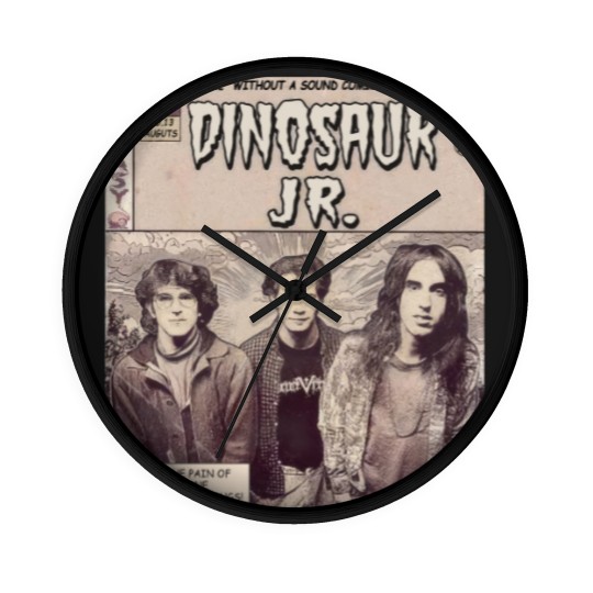 Discover Dinosaur Jr. Comic 90s Wall Clocks, Dinosaur Jr Wall Clocks Fan Gifts, Dinosaur Jr Vintage Wall Clocks