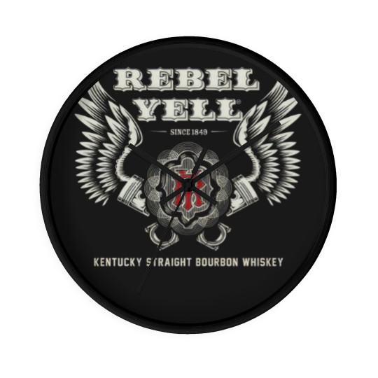 Discover Rebel Yell-Since 1849-Bourbon Whiskey-Logo Wall Clocks Wall Clocks