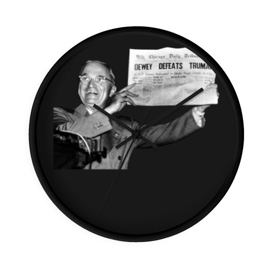 Discover Dewey Defeats Truman Sunflower  1 Wall Clocks