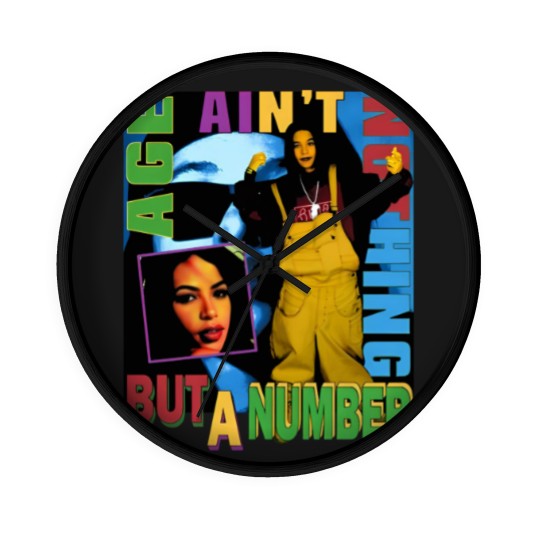 Discover Aaliyah Wall Clocks - Age Ain't Nothing But A Number vntg rap Wall Clocks 90s 2000's rnb