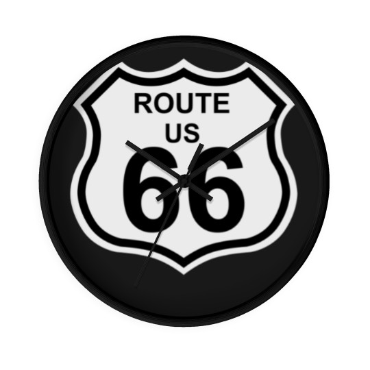 Discover route 66 Wall Clocks