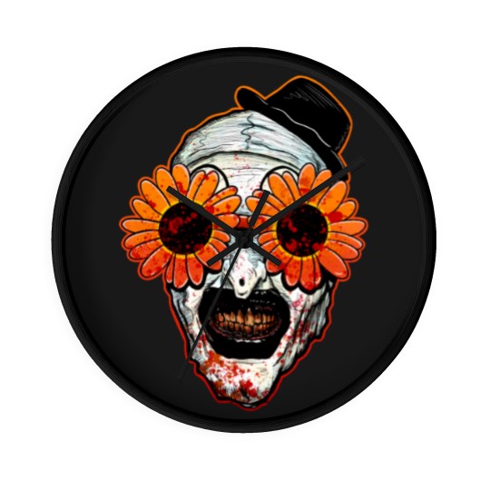Discover Art The Clown Terrifier 2 Sunflower Sunglasses Horror Wall Clocks