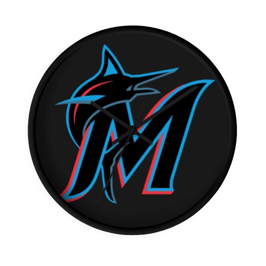 Discover The Miami Marlins Baseball Team Wall Clocks