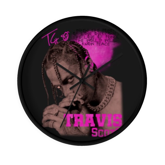 Discover Vintage Travis Wall Clocks, Retro 90s Travis Rapper Wall Clocks
