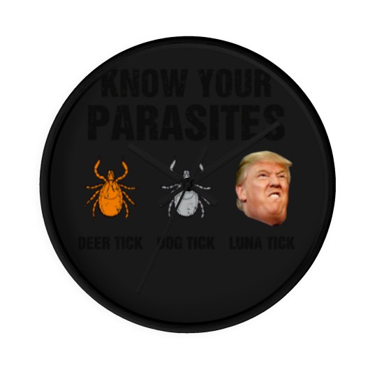 Discover Know Your Parasites Deer Tick Dog Tick Luna Tick Wall Clocks