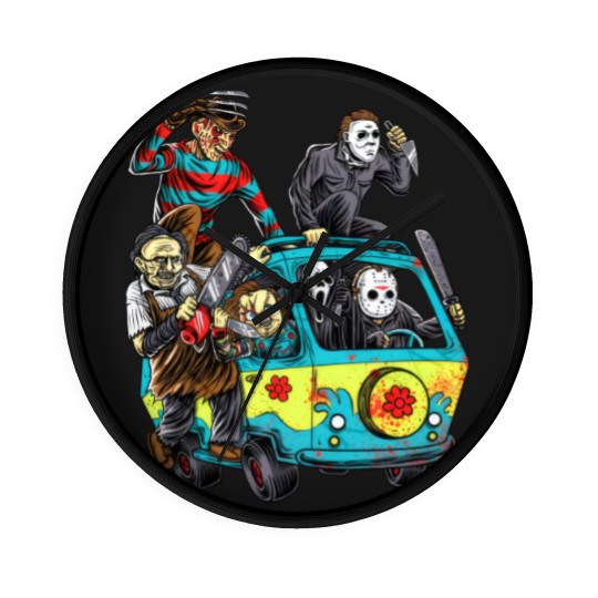 Discover Horror Movie Mystery Machine Wall Clocks