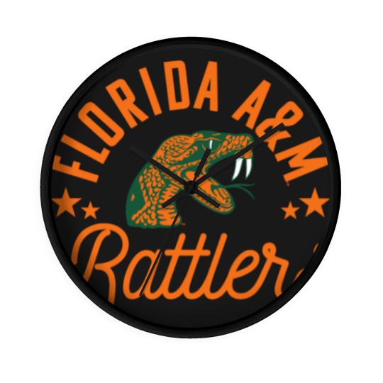 Discover am university famu logo Stickers Wall Clocks