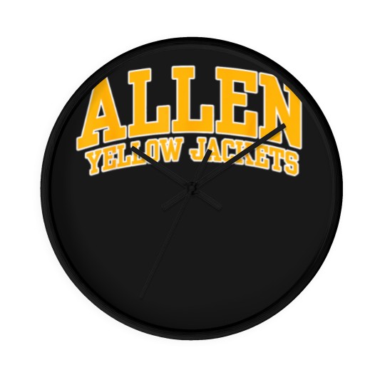Discover Allen University Yellow Jackets 01 Wall Clocks