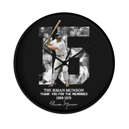Discover Thurman Munson Thank You 1969 1979 | Essential Wall Clocks